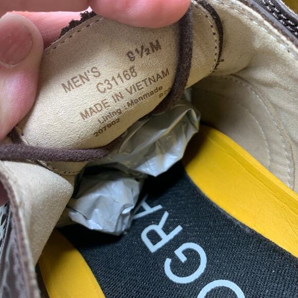 Cole Haan Zerogrand Brown Leather Wingtip Brogue Oxfords Sz 9.5 Shoes C31168 - Picture 9 of 12